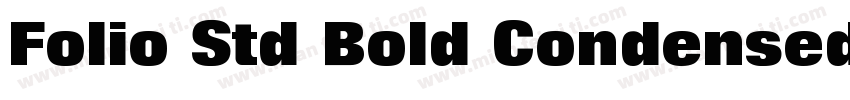 Folio Std Bold Condensed-粗体字体转换